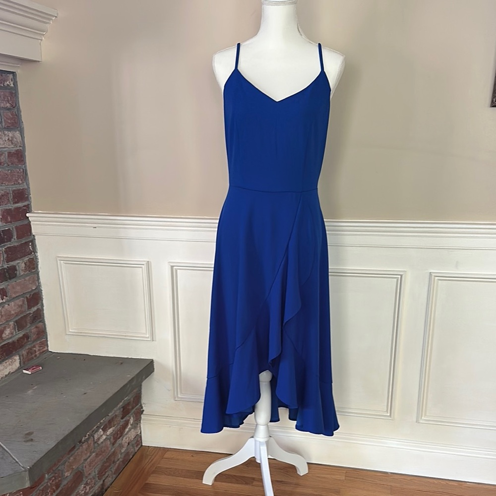 Elegant Blue Sleeveless Perfect Guest dress or bridesmaid!